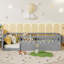 Structure de lit simple avec rails surélevés Montessori-1335378595
