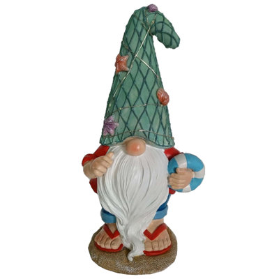 Guilbelopez Gnomes Weather Resistant Resin Garden Statue