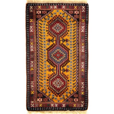 One-of-a-Kind Persian Classic Hand-Knotted Brown/Gold/Black 2'1 x 3'5"" Area Rug -  Pasargad NY, D09604a