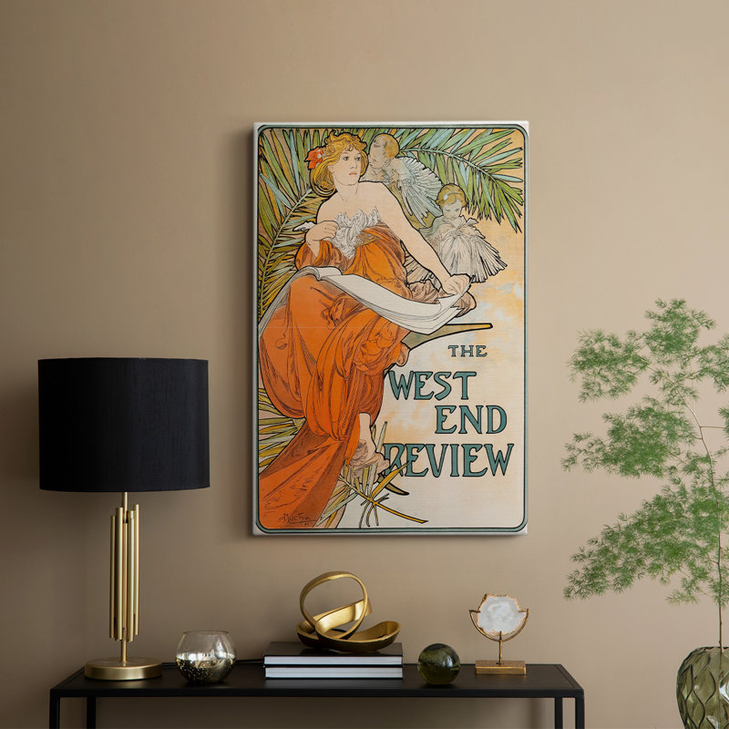 Revue The West End - Gallerie sur toile tendue par Alphonse Mucha, 8 x 12