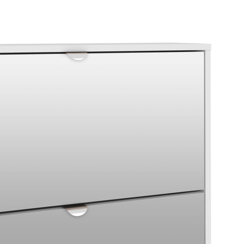 Oyee 5 Pair Shoe Storage Cabinet, White