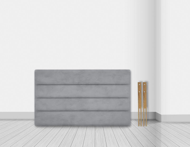 Etholle Upholstered Headboard, Single (3'), Silver