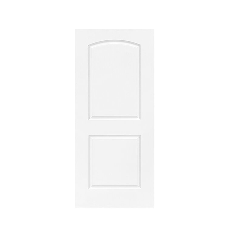 CALHOME 30-in x 80-in White Primed MDF Single Barn Door | PK-2PANEL-CB-30