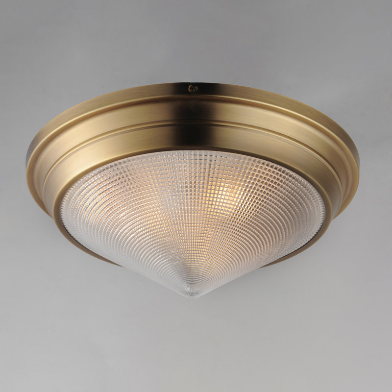 Hargreaves-Flush Mount, Natural Aged Brass