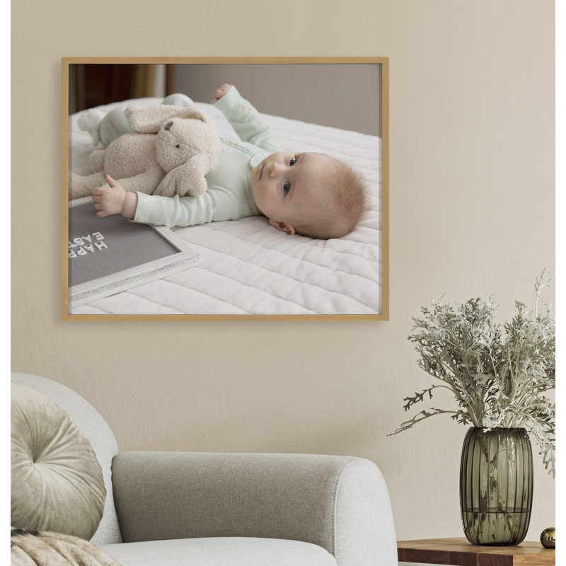 Cadre photo mural moderne Modern, Doré, L 20 po x H 16 po