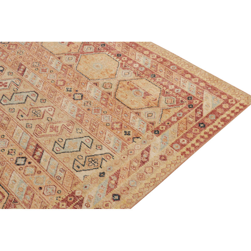 Distressed Homage Wool Floral Area Rug, Rectangle 13' x 18'