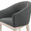 Ensemble de salon et de table d'appoint en tissu gris Neroli (fauteuil d'appoint)