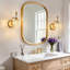 Ensemble de 2 luminaires de salle de bain en cristal moderne en verre - Luminaires de salle de bain rétro au-dessus d'un miroir, ampoules G9 (4,13 po)-2129631792