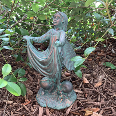 Suffolk Fairy Crab Apple Flower Garden Statue