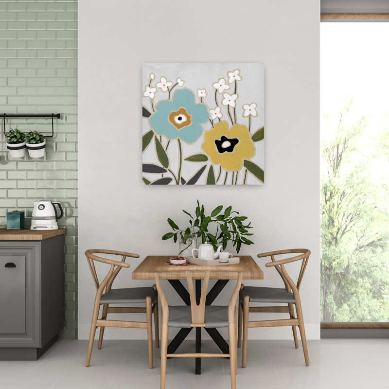 Art floral Pop I, H 32 po x l 32 po