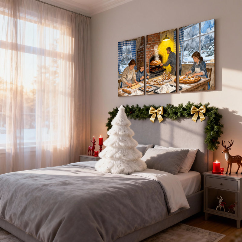 Ensemble de 3 reproductions d'art sur toile, H 30 po x l 60 po