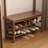 Solid Wood Hall Tree with Bench and Shoe Storage, Entryway Organizer with 11 Hooks and Two-Tier Shoe Rack for Mudroom or Hallway-1082817597-1092886391