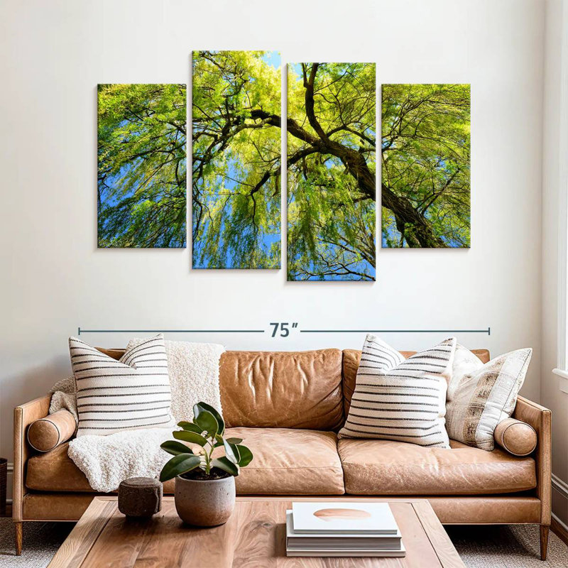 Harnek Under A Weeping Willow Tree, 42" H x 68" W