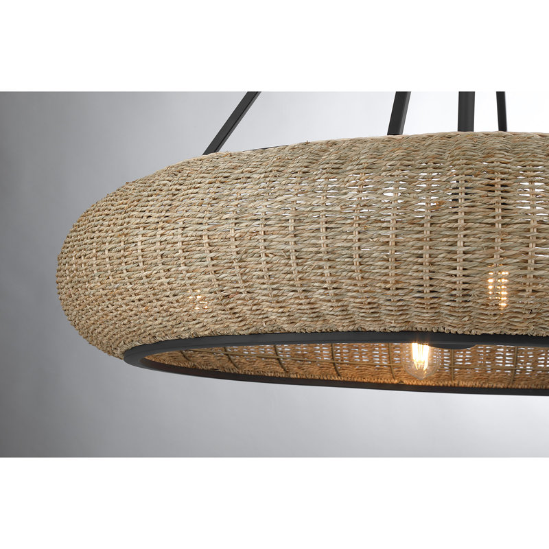 Gaia 6-Light Fan D'Lier in Matte Black by Breegan Jane, Matte Black