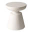 Table d'appoint ronde moderne Ashbie, table d'appoint intérieure/extérieure en fibre de pierre avec plateau en forme de bol et pied central, conception résistante aux intempéries pour salon, terrasse et jardin-1414526772