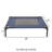 PETMAKER Elevated Dog Bed, Blue, 30” x 24” x 7”-136279477-136279474
