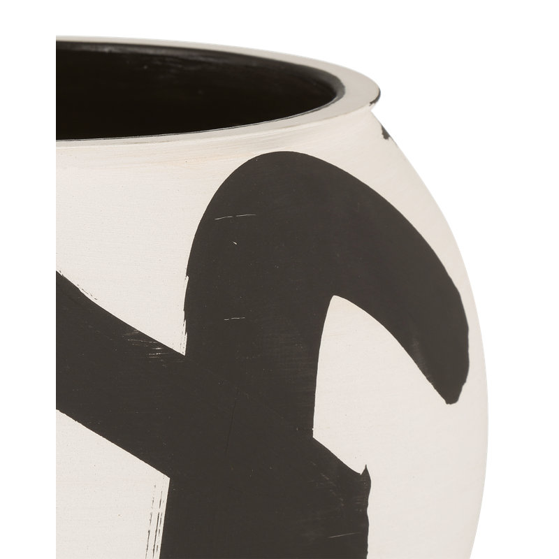 Grand vase Kenzo, H 12,25 po x l 11 po x P 11 po