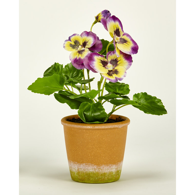 Plante artificielle en pot 10 po, Mauve