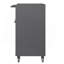 Armoire de rangement robuste en métal avec roulettes - Armoire de rangement pour outils pour le garage, le bureau et la maison, noir / gris