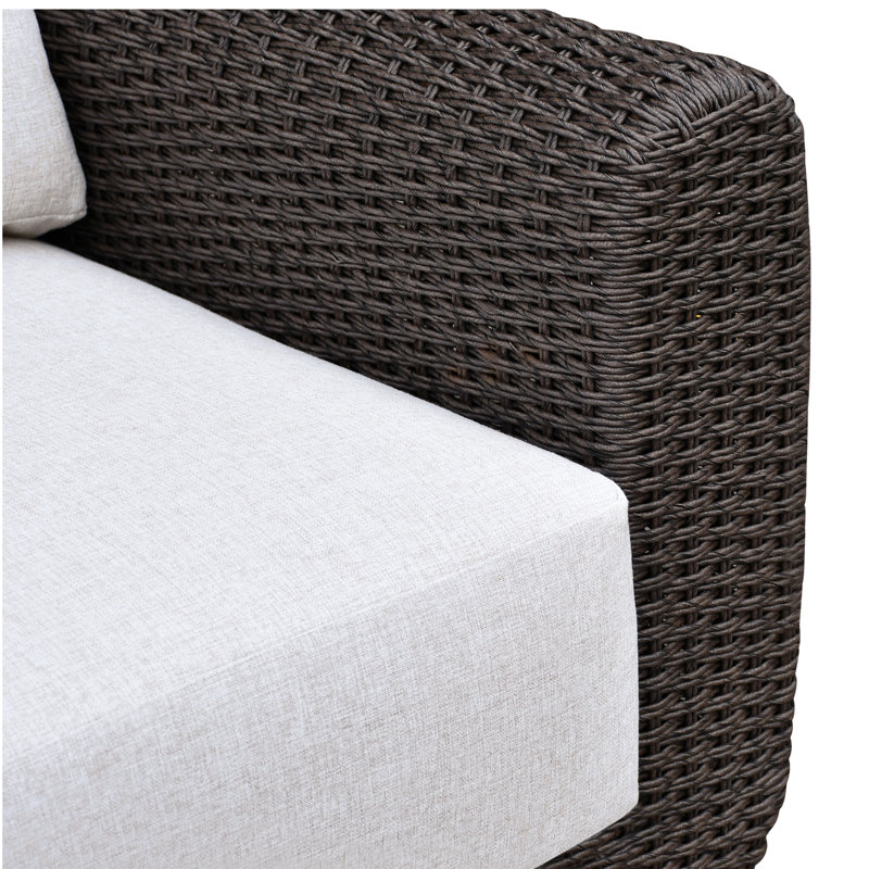 Soma Outdoor Lounge Chair, Dark Brown