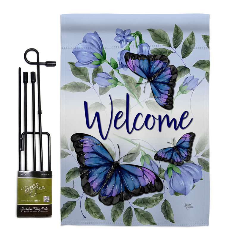 Double Sided 18.5'' H x 13'' W Polyester Flag Set