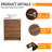 Matazzoni 23.64'' Single Bathroom Vanity with Ceramic Top