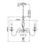 Baddesley 6 - Light Candle Style Chandelier