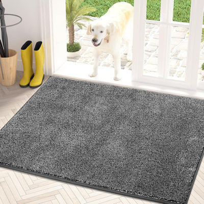"Dirt Trapper Doormat - Non-Slip, Machine Washable, Super Absorbent Entry Rug for Shoes & Paws"