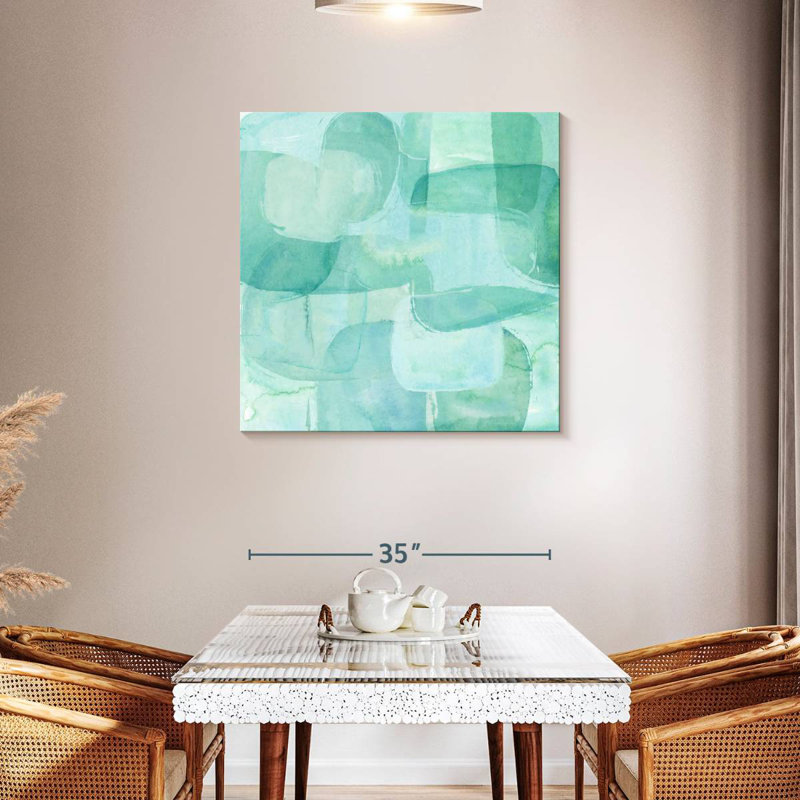 Avery Sea Glass Reflection I, H 36 po x l 36 po