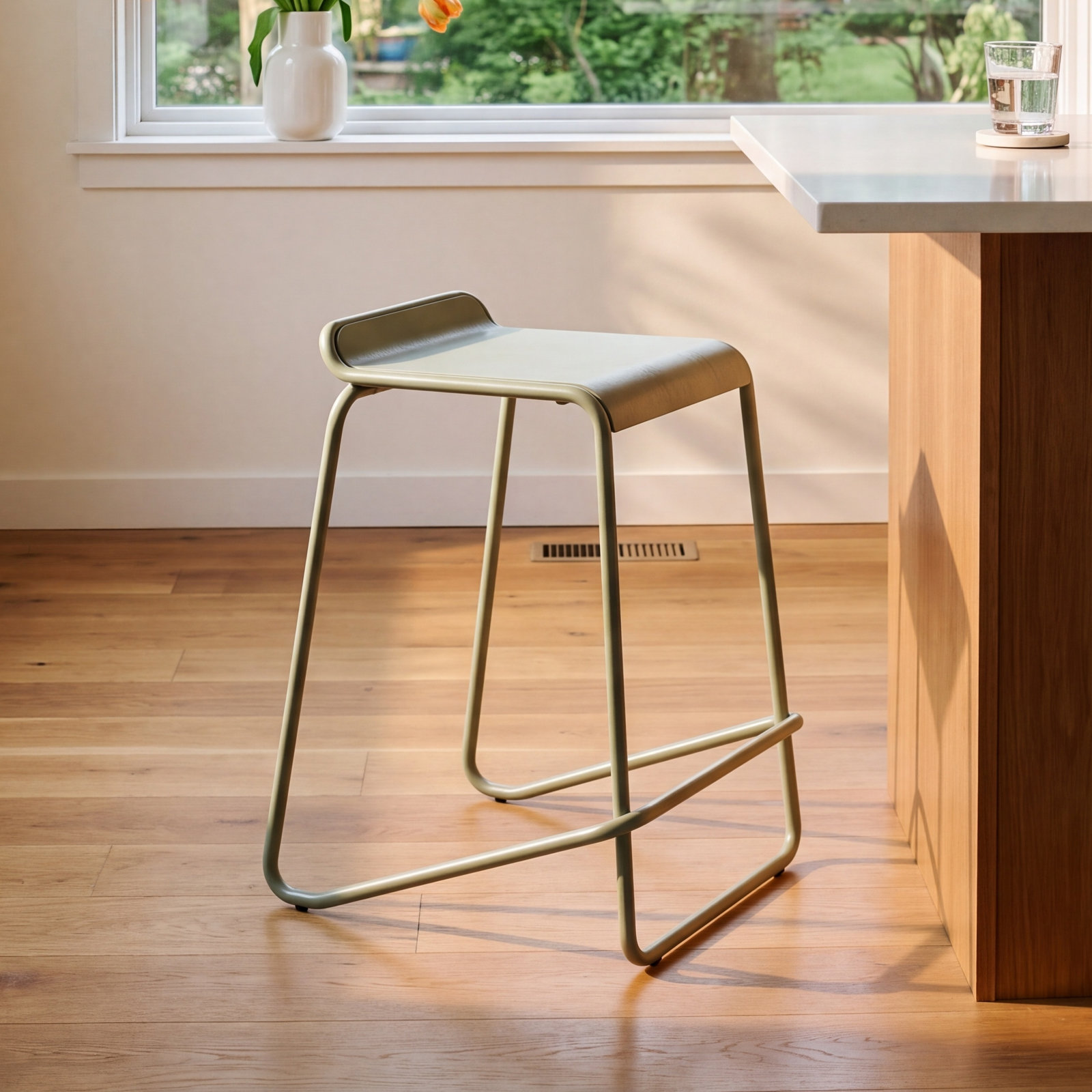 Ready Bar and Counter Stool, Gray Green, Counter Stool (25" Seat Height)