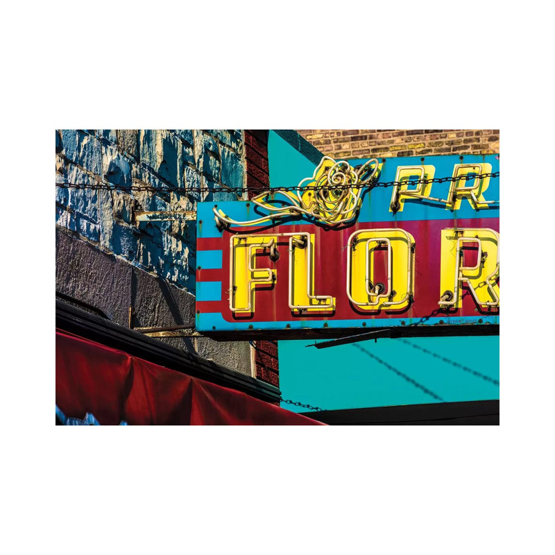 Prost Florist, Irving Park Rd. by Raymond Kunst - No Frame Gallery-Wrapped Canvas Giclée on Canvas, 20.32cm H x 30.48cm W