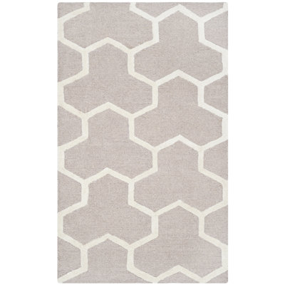 Tapis en laine touffeté à la main Ellicott