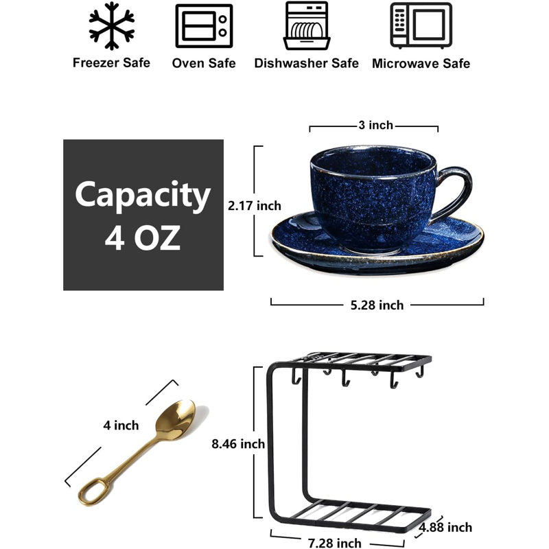 Ensemble de tasses à espresso en céramique