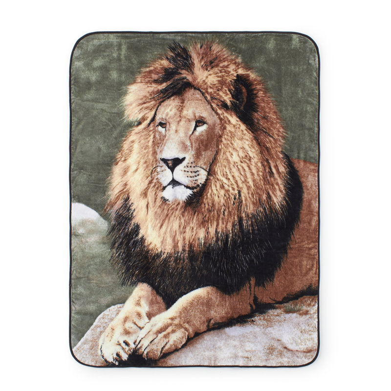 High Pile Oversized 60x80 Luxury Throw, Lion