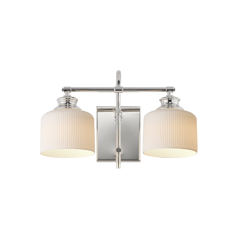 Bisque-Wall Sconce, Polished Nickel