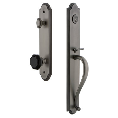 Arc One-Piece Handleset with Single Cylinder Deadbolt and S Grip with Lyon Knob