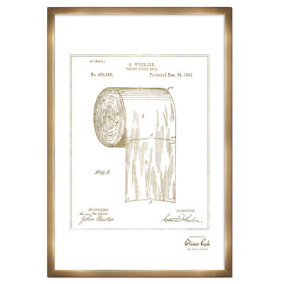 Toilet Paper Roll 1891 Print