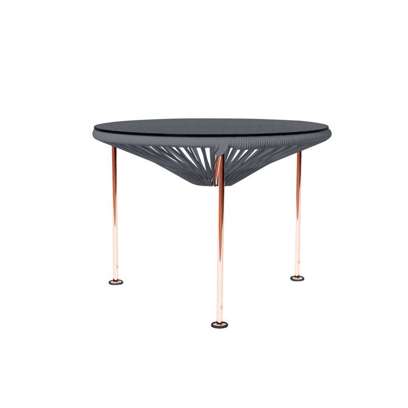 Table basse intérieure / extérieure Zicatela, Cuivre, Gris