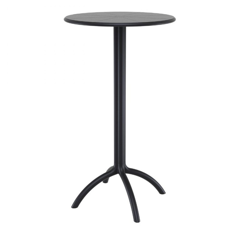 Table de bar en plastique, Noir