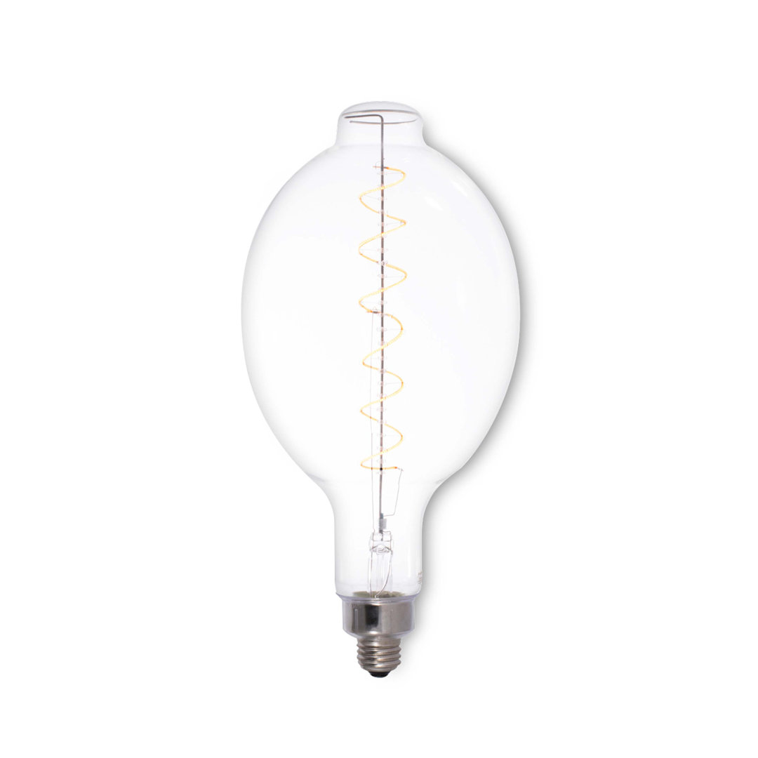 Oversized Olive Clear LED Edison Bulb, 60 Watt Equivalent, E26 Dimmable 2200K Bulbrite Industries