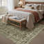 Tapis brun rétro pour salon Orihue-994190750