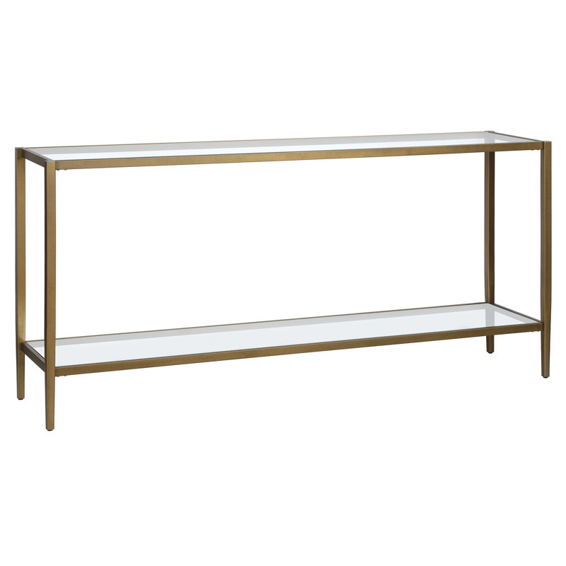 Hera Console Table, Brass, 76.2cm H x 162.6cm W x 35.6cm D