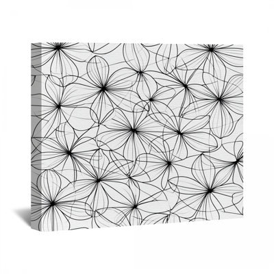 Art floral sur toile tendue - décoration murale artistique