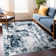 Hobart Abstract Blue/Ivory/Navy Area Rug