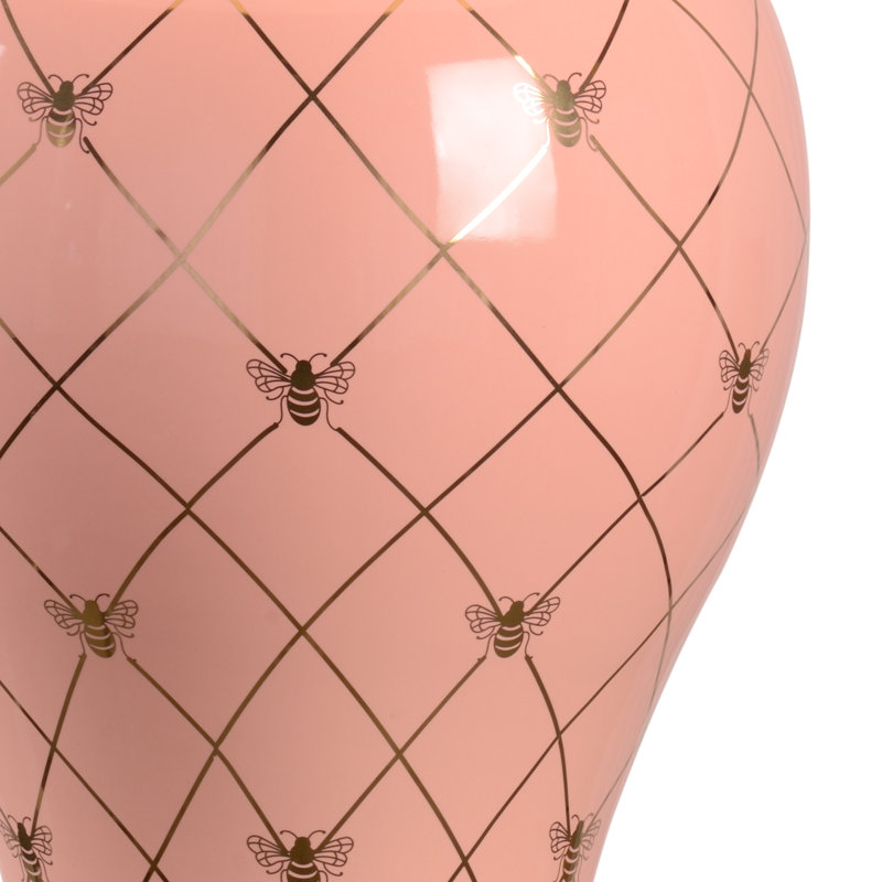 Ginger Jar Table Lamp, Coral