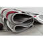 Tapis rouge/gris tissé à la machine Aftan-1236300626