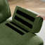Canapé Chesterfield en U en velours, jupe à pampille, modulaire, capitonné - vert