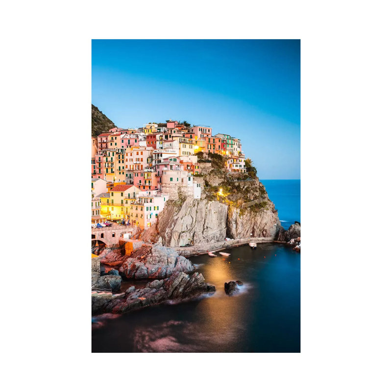 Mediterranean Town II by Matteo Colombo - Wrapped Canvas Print, 20.32 cm H x 30.48 cm W