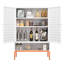 Armoire de rangement pour chaussures à deux portes Grid