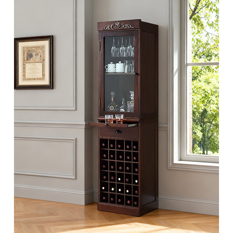 Porte-bouteilles 19,69 ", Noyer
